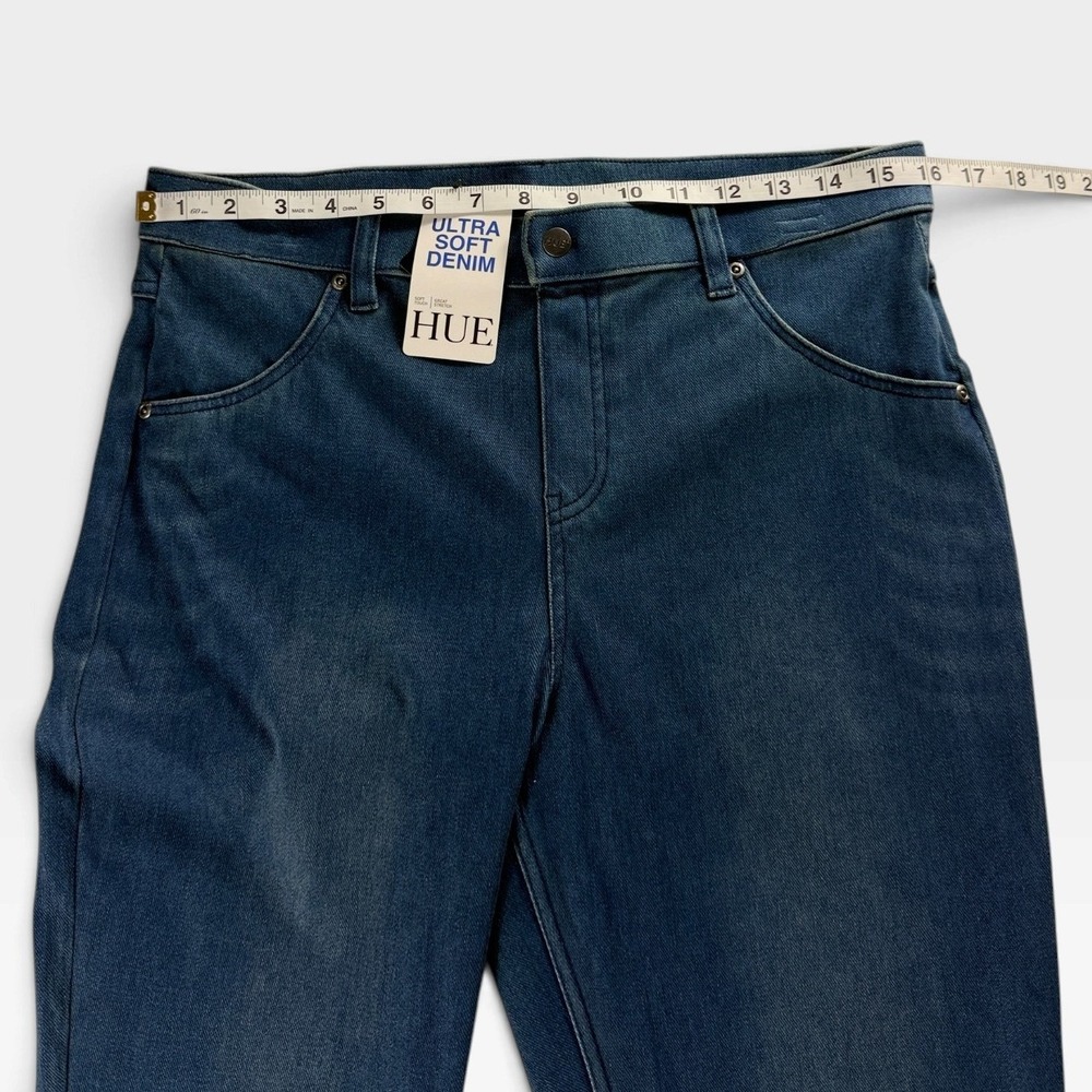 HUE Ultra Soft Denim Legging U20652H Womens Large Steely Blue Wash NWT - Picture 6 of 10
